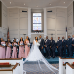couple at their wedding ceremony
